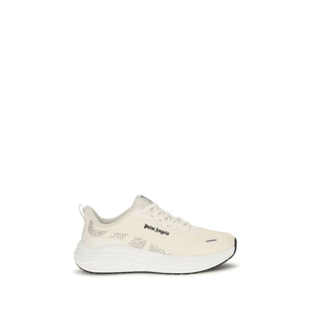 Palm Angels Beige Fabric Low Top Men's Sneakers